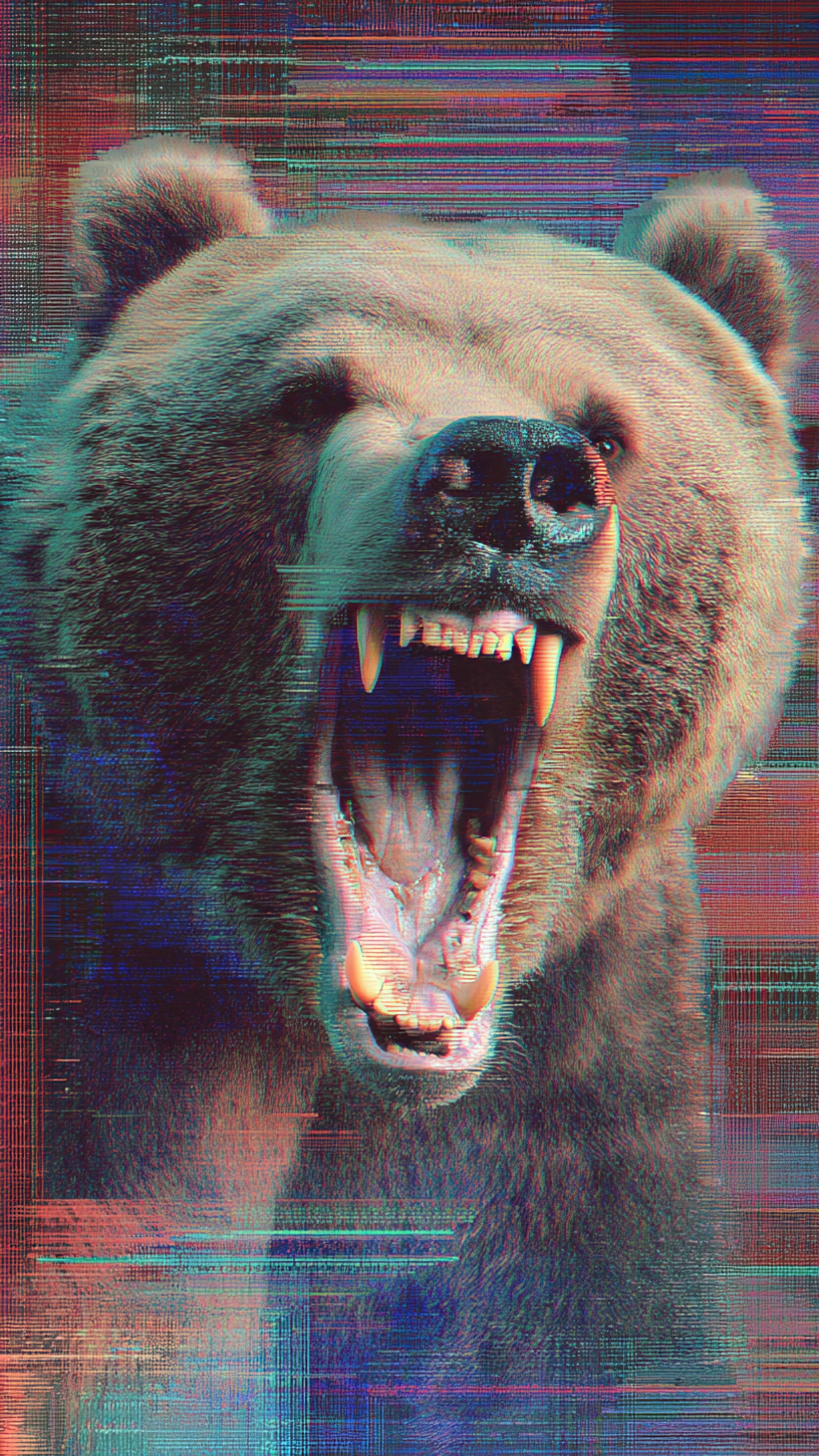 Digital wallpaper art - bear 1