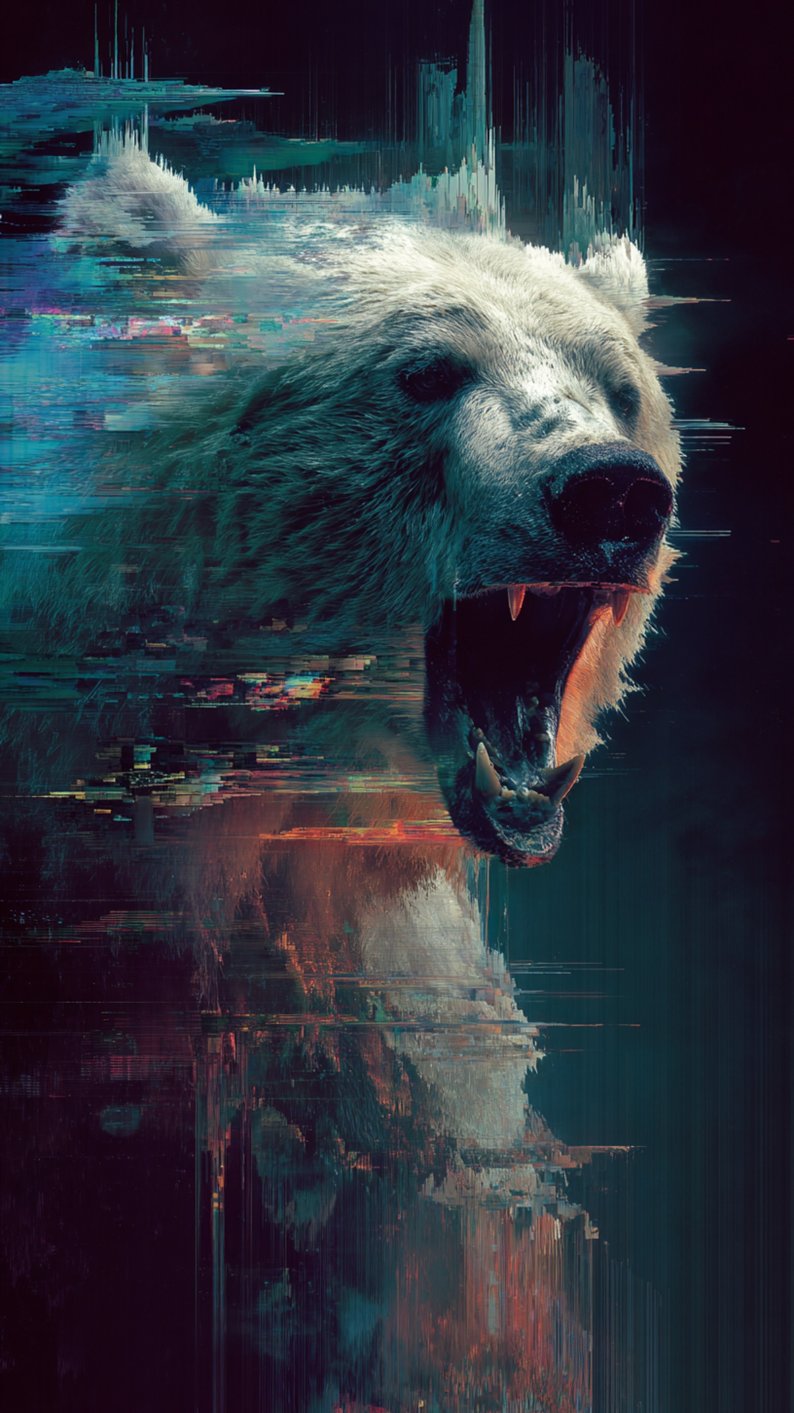 Digital wallpaper art - bear 2