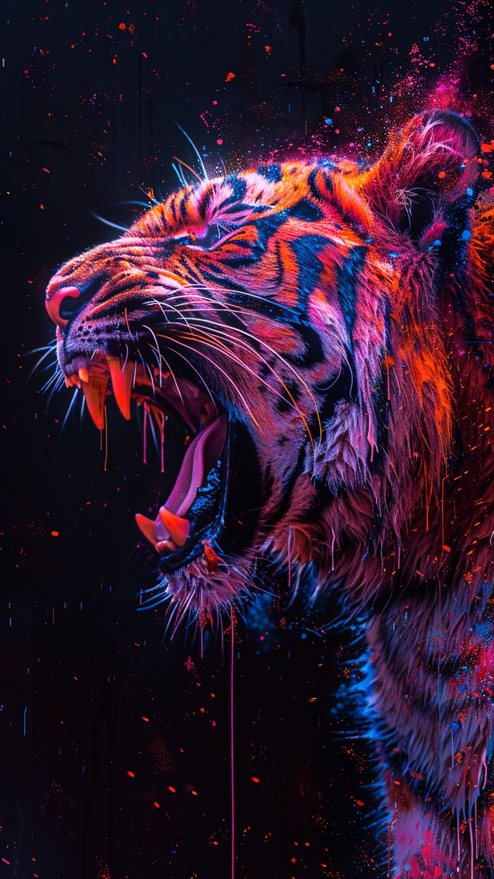 Digital wallpaper art - big cat 4