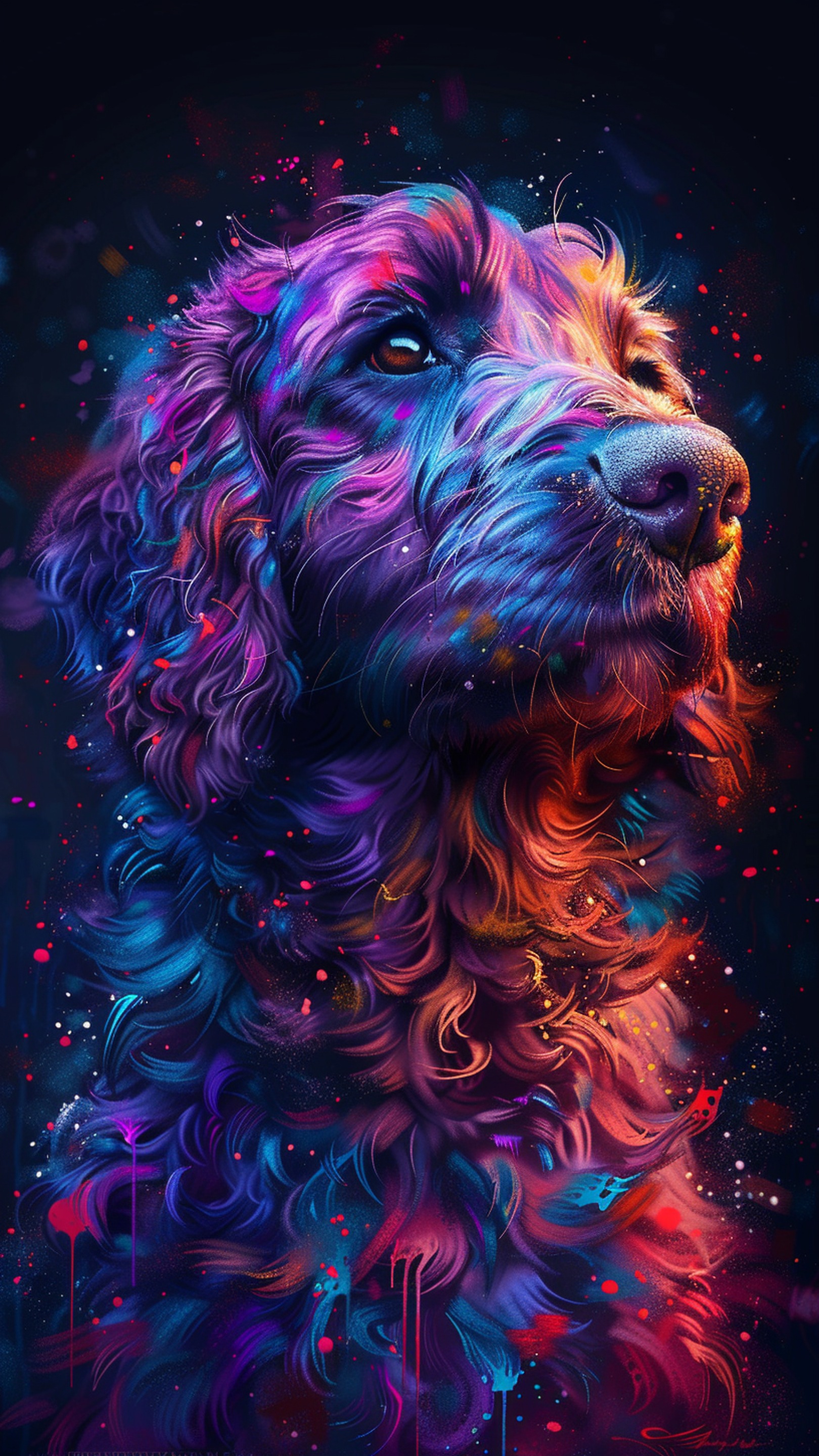 Digital wallpaper art - dog 1