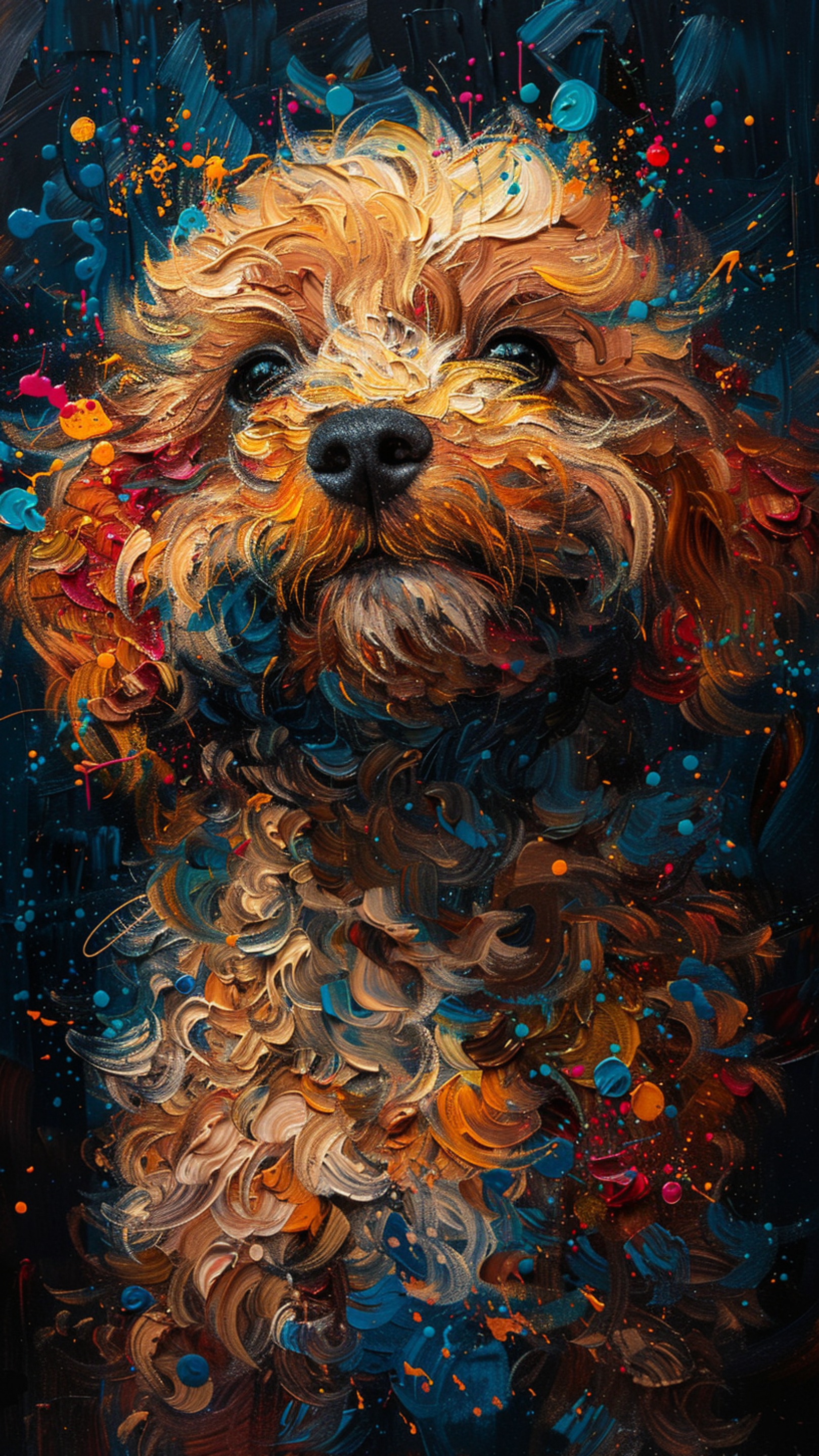 Digital wallpaper art - dog 2