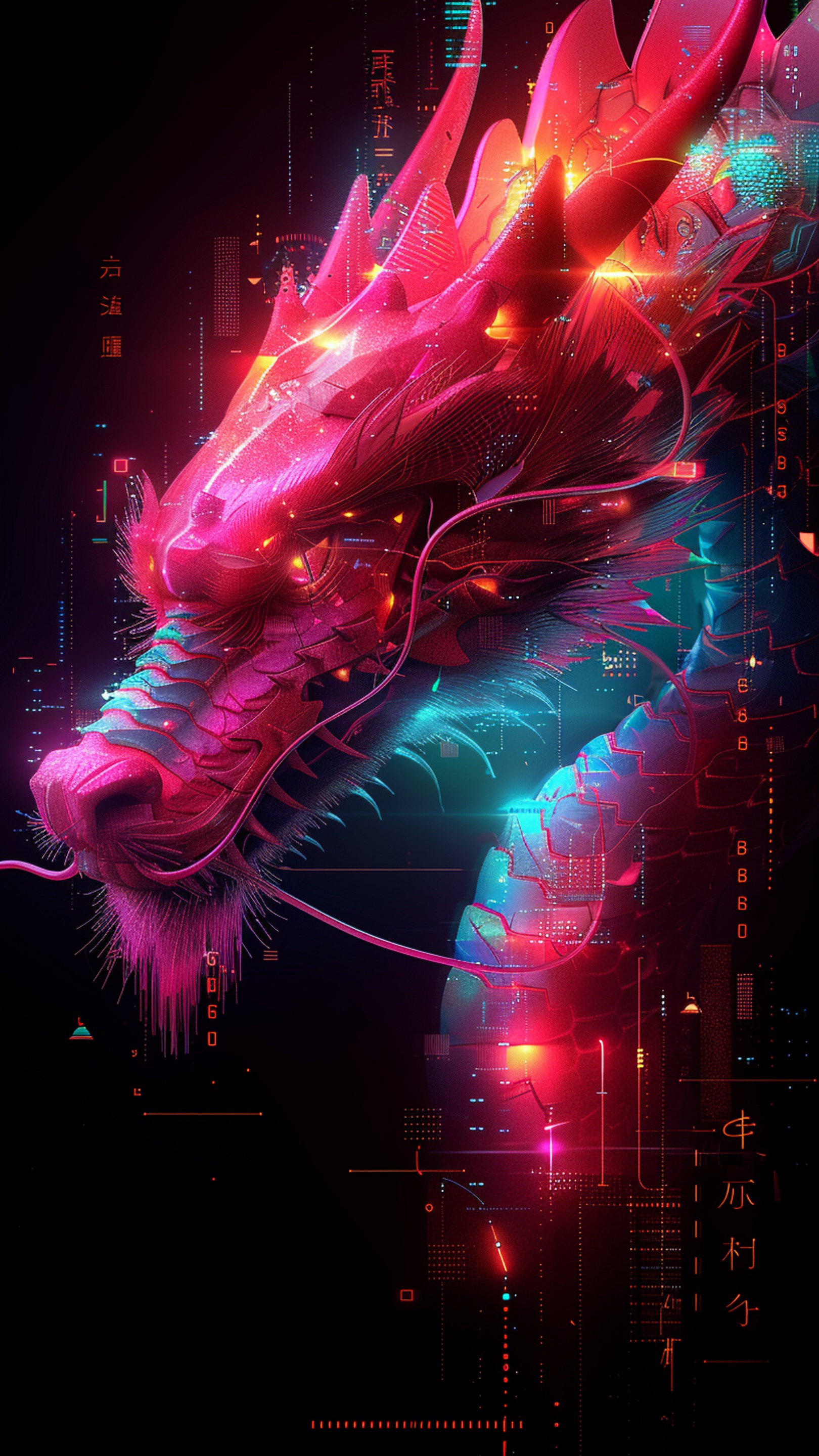 Digital wallpaper art - dragon 4