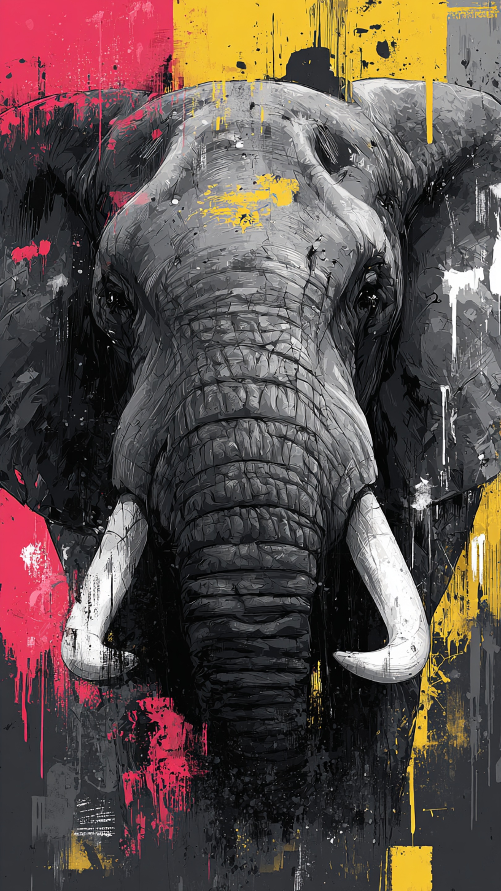 Digital wallpaper art - elephant 1