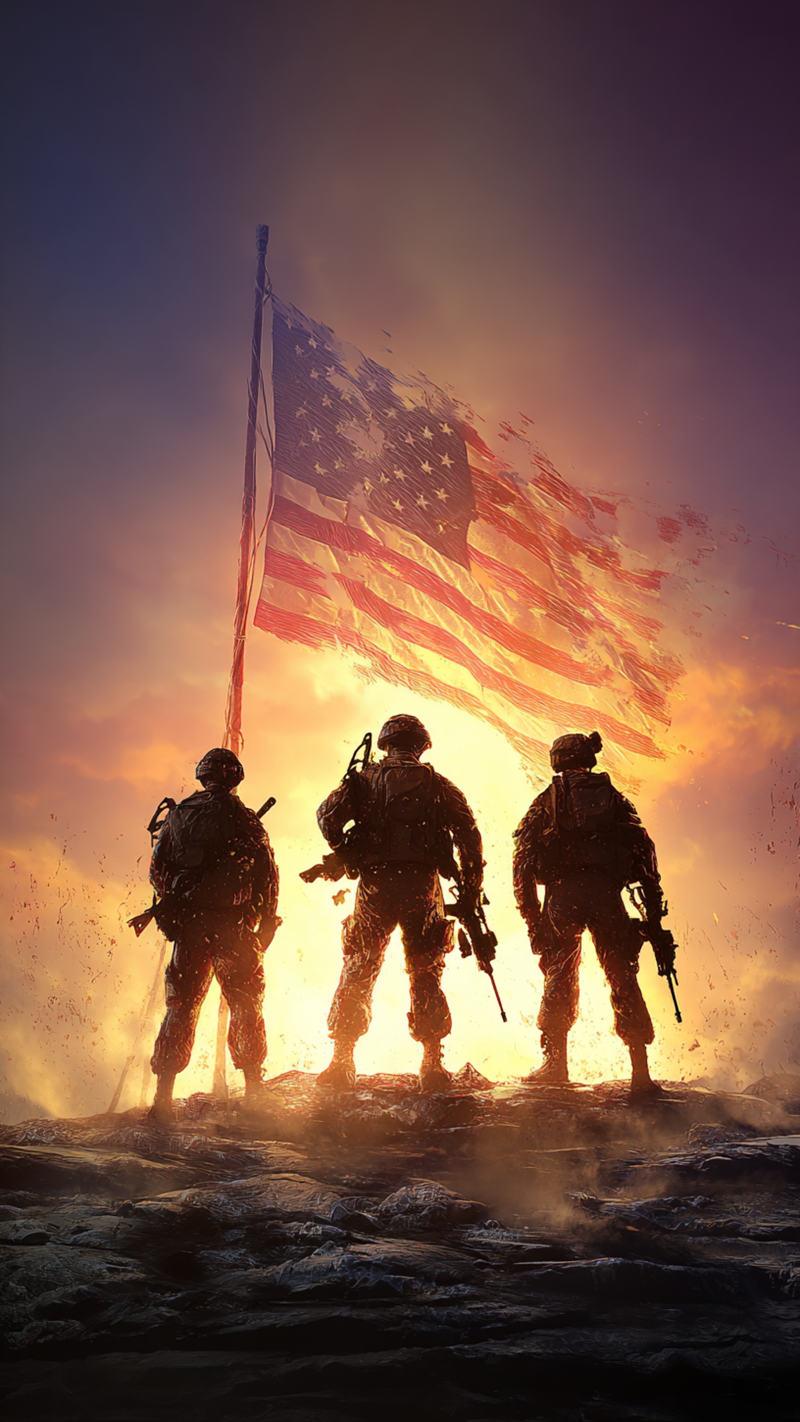 Digital wallpaper art - flag 4