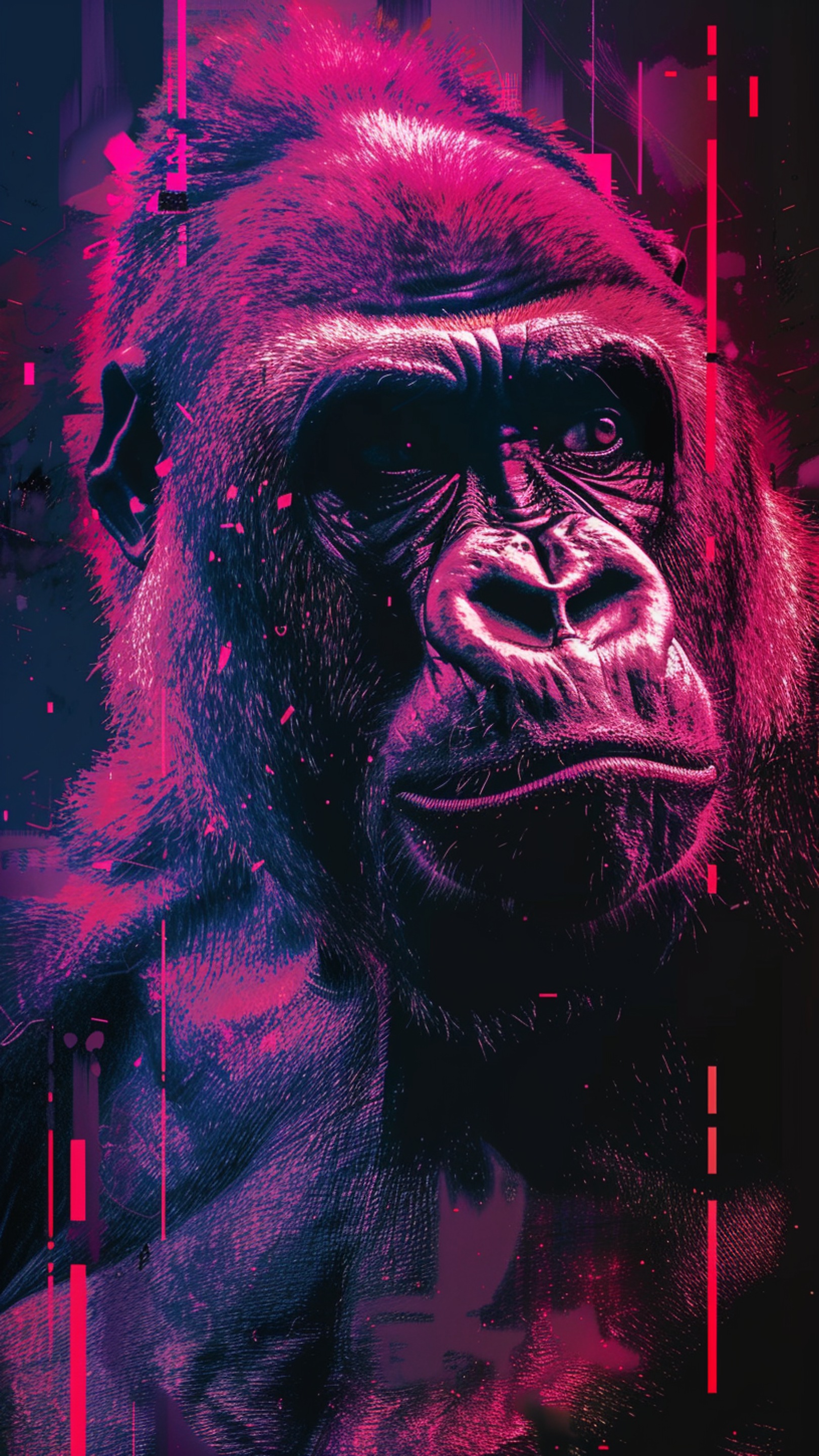 Digital wallpaper art - gorilla 2