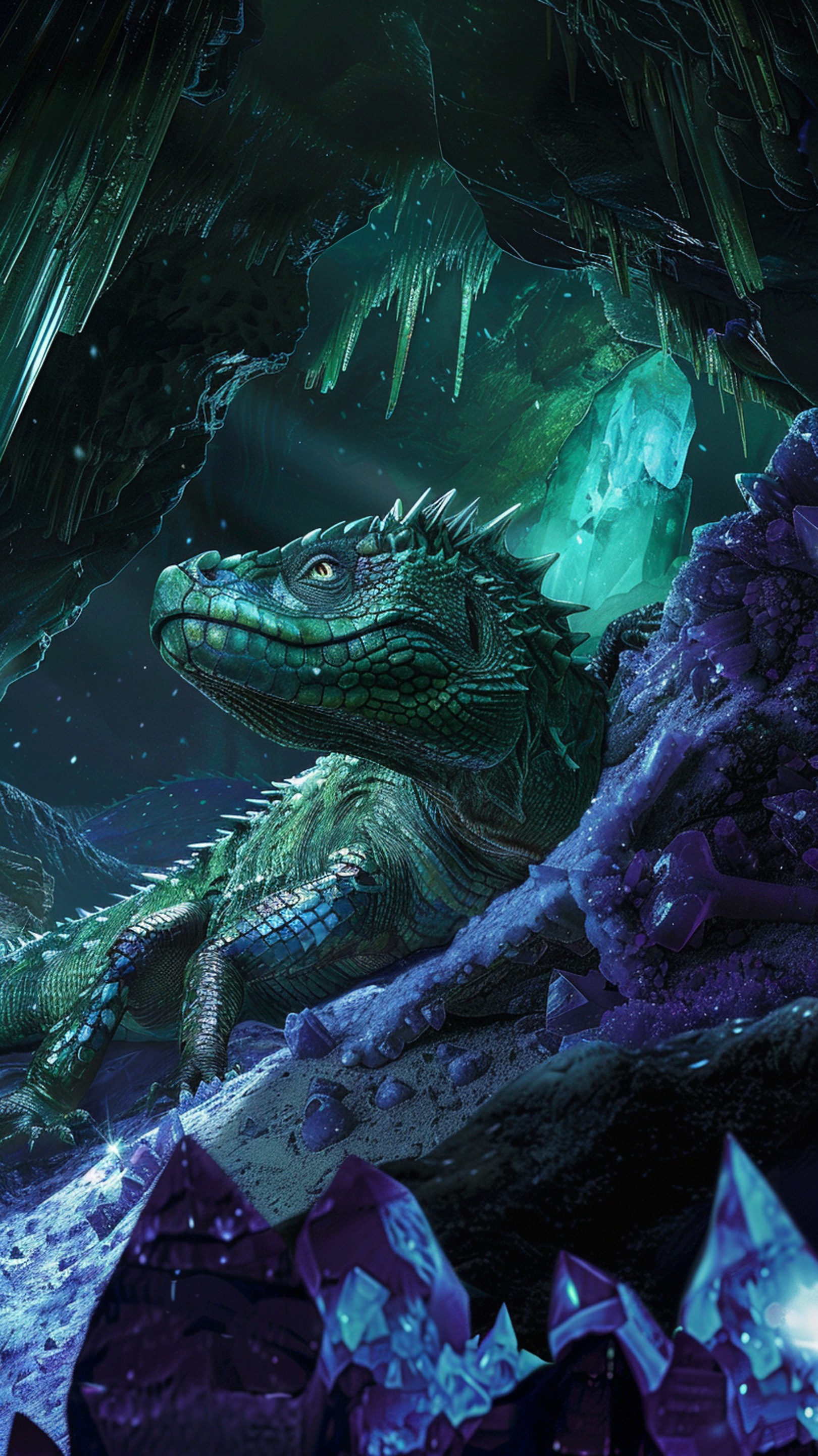 Digital wallpaper art - lizard 1