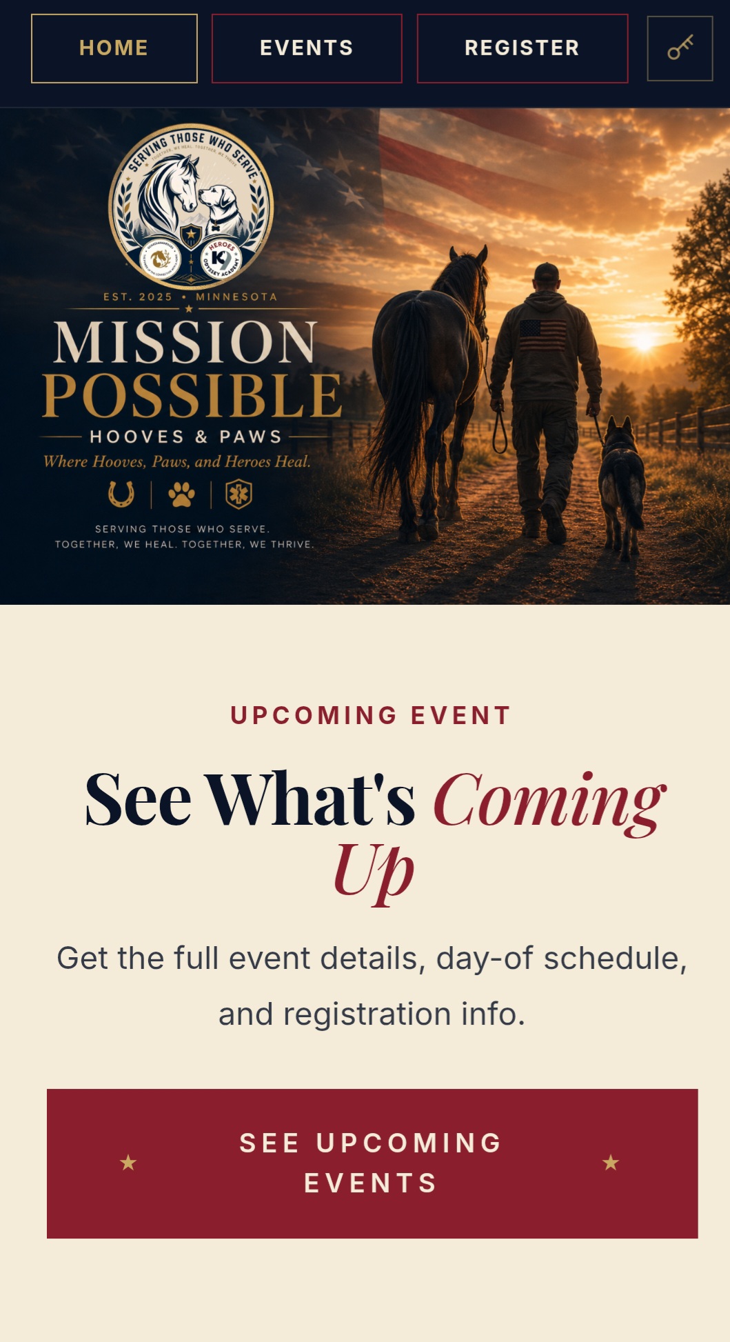 Mission Possible homepage hero