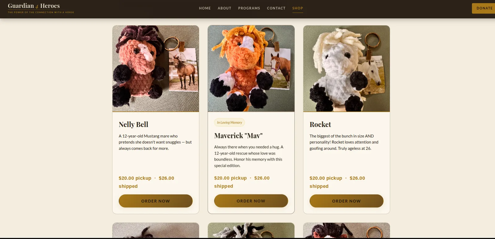 Guardian 4 Heroes: Shop, desktop view