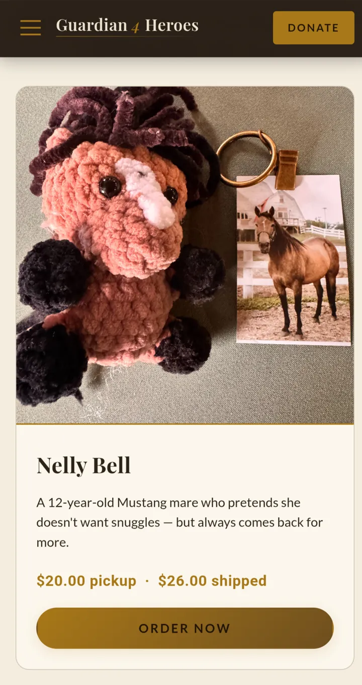 Guardian 4 Heroes: Shop: Nelly Bell, mobile view