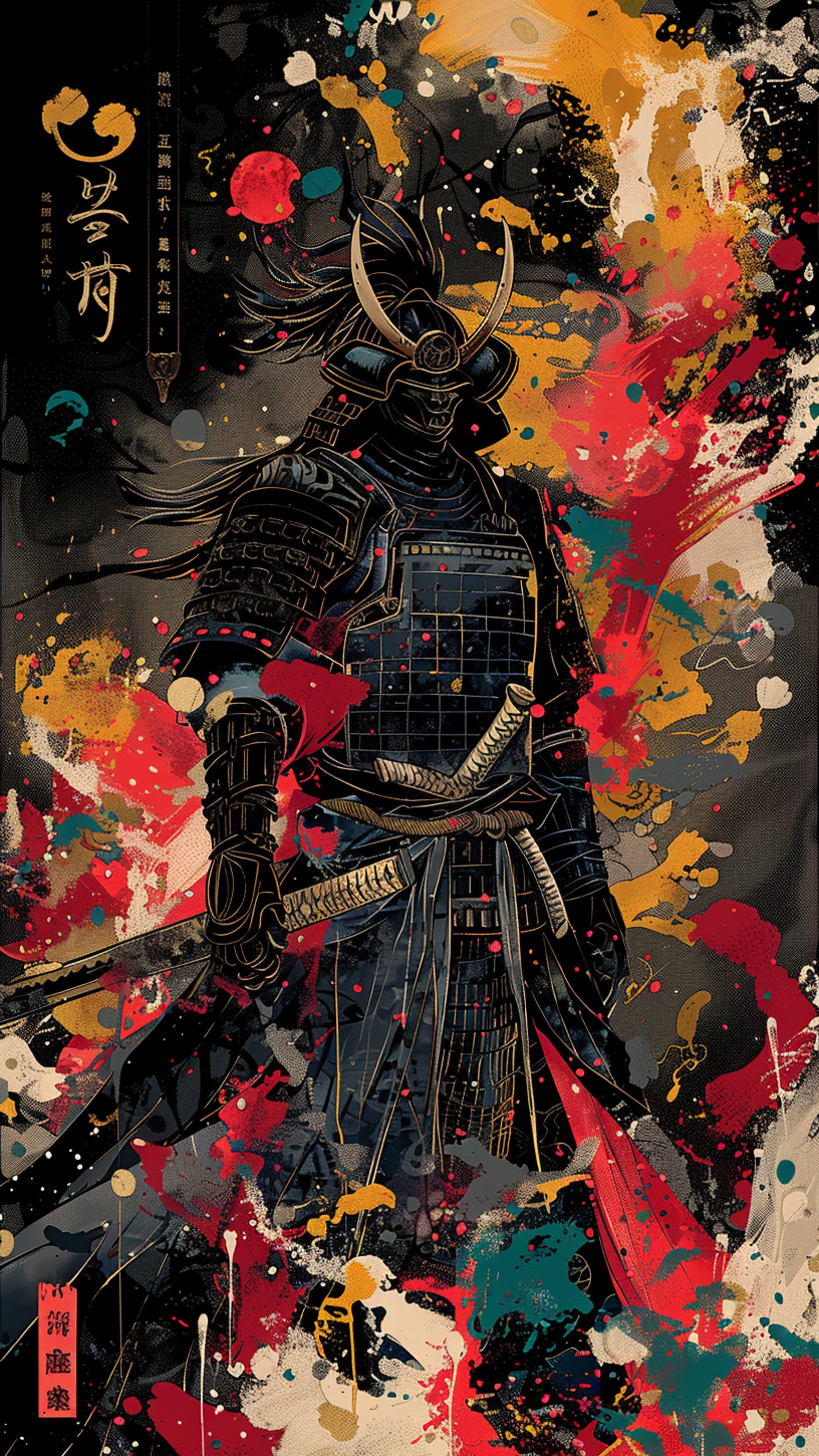 Digital wallpaper art - samurai 1