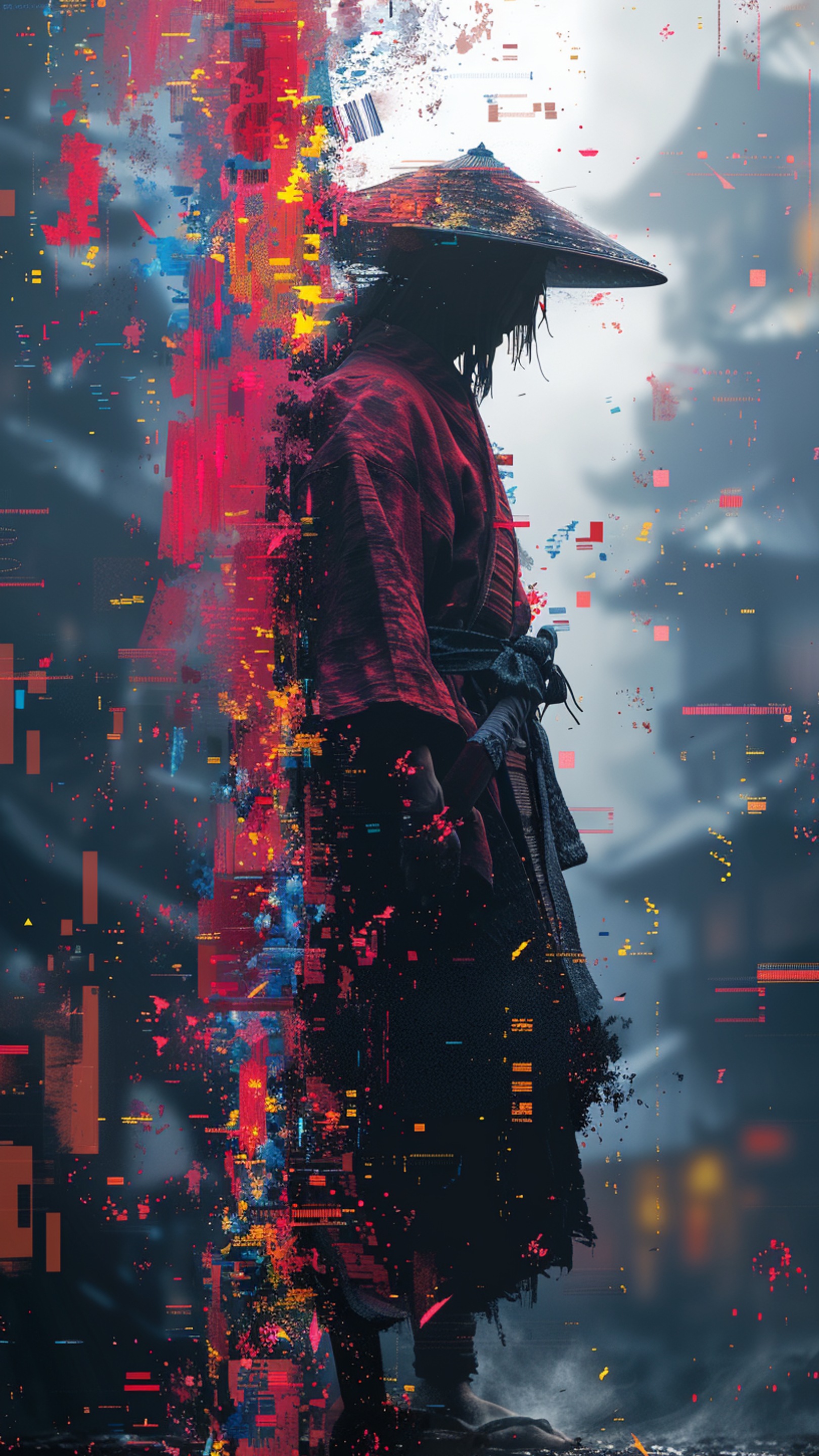 Digital wallpaper art - samurai 2