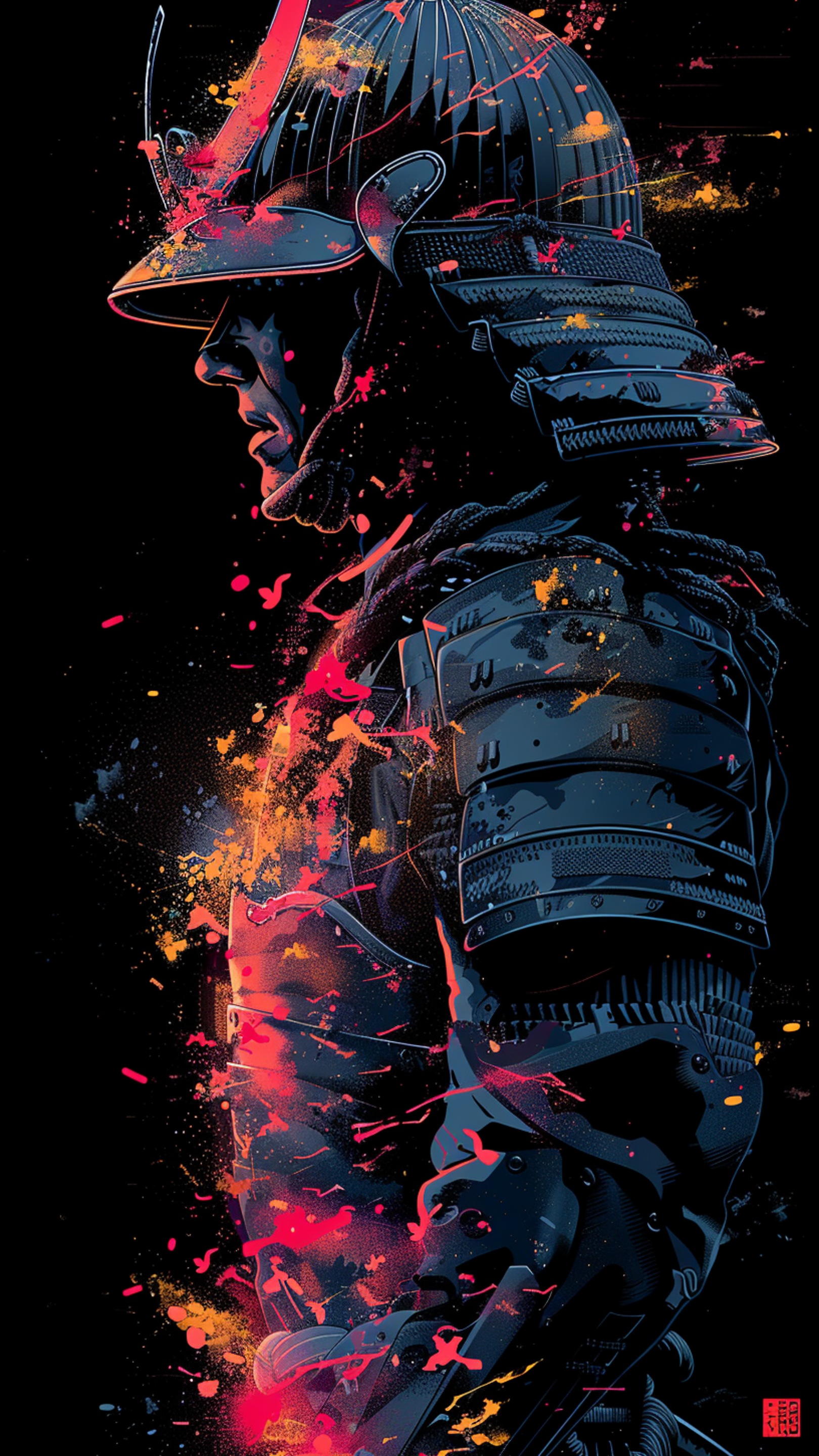 Digital wallpaper art - samurai 3