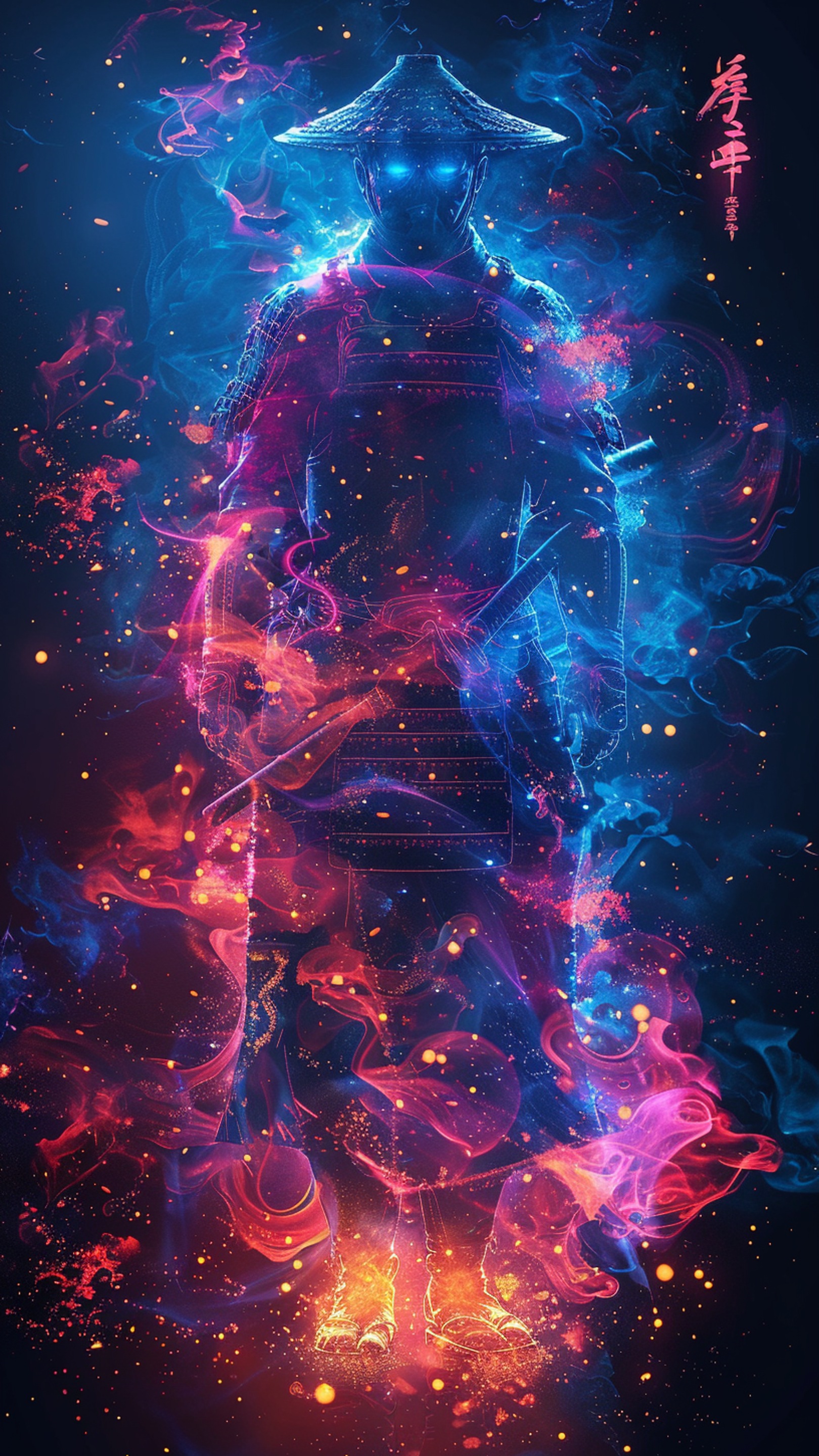 Digital wallpaper art - samurai 6