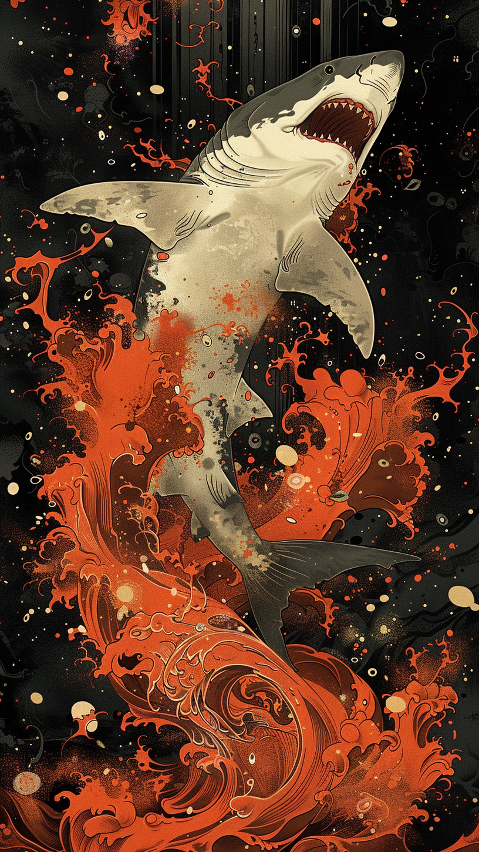 Digital wallpaper art - shark 1