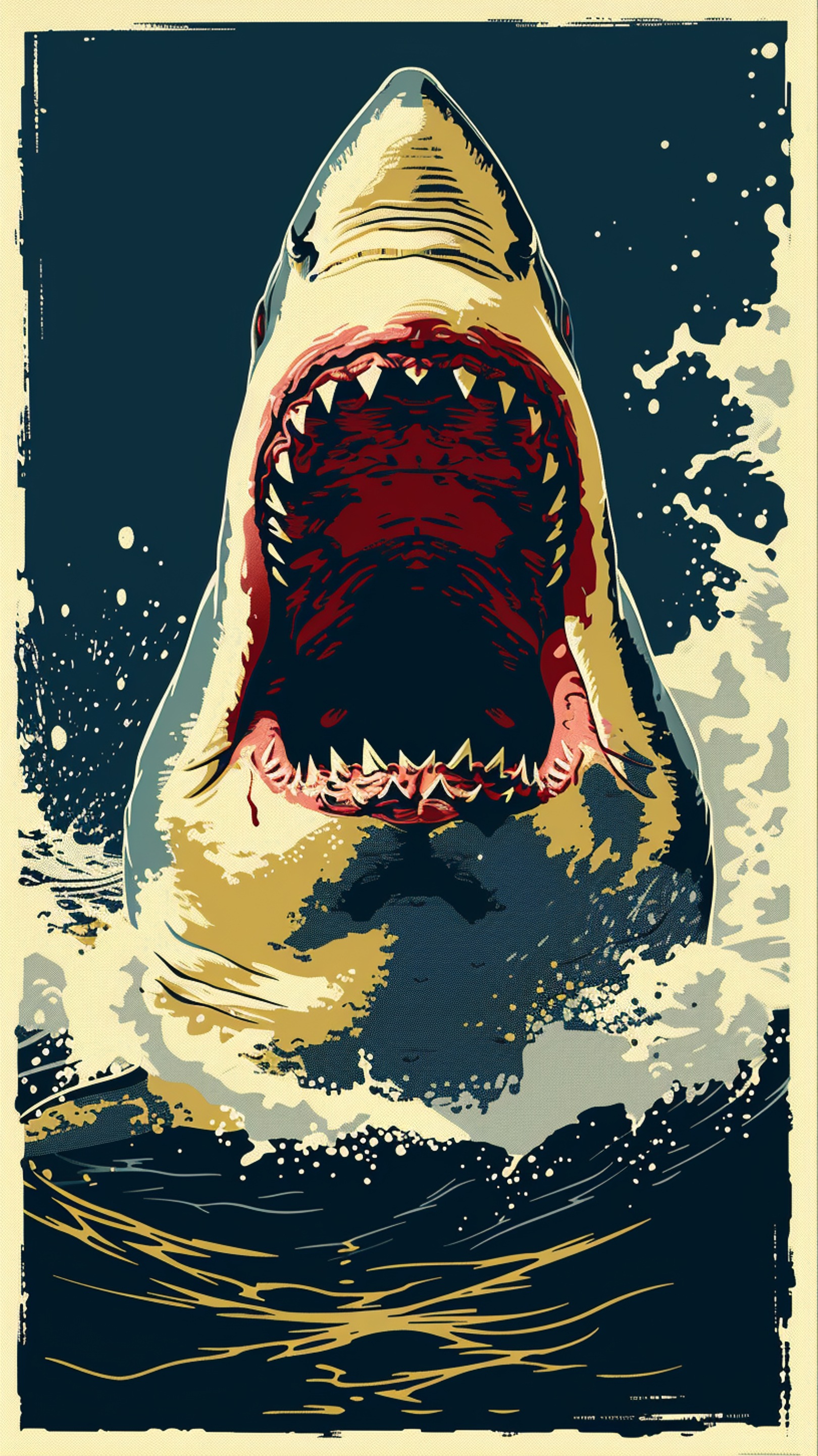 Digital wallpaper art - shark 2