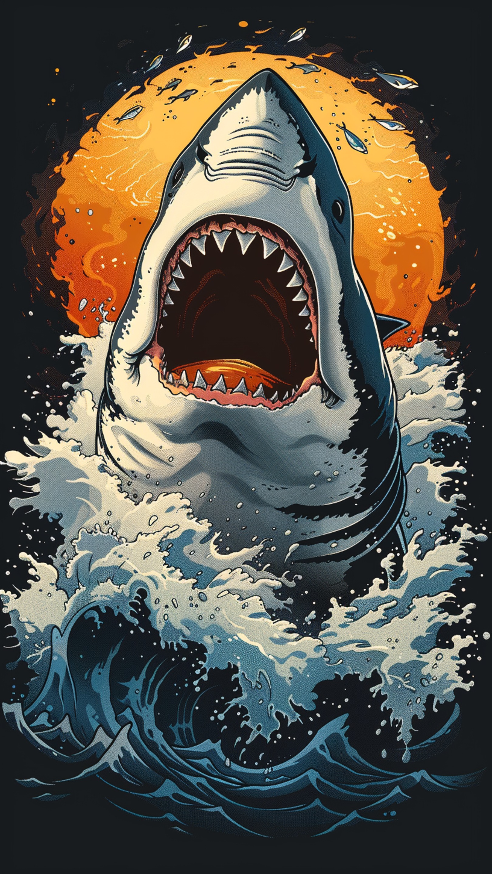 Digital wallpaper art - shark 3