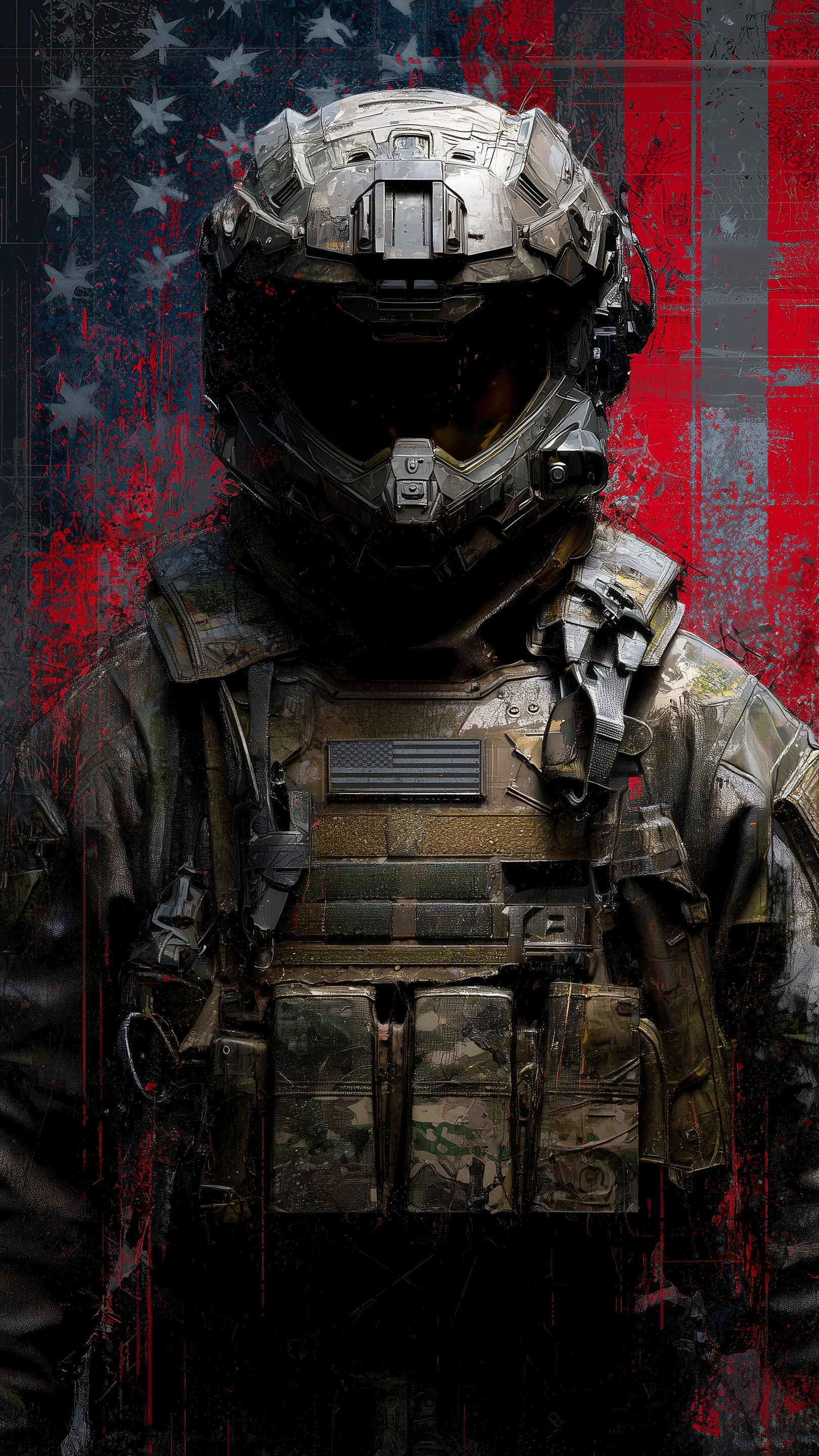 Digital wallpaper art - soldier 1