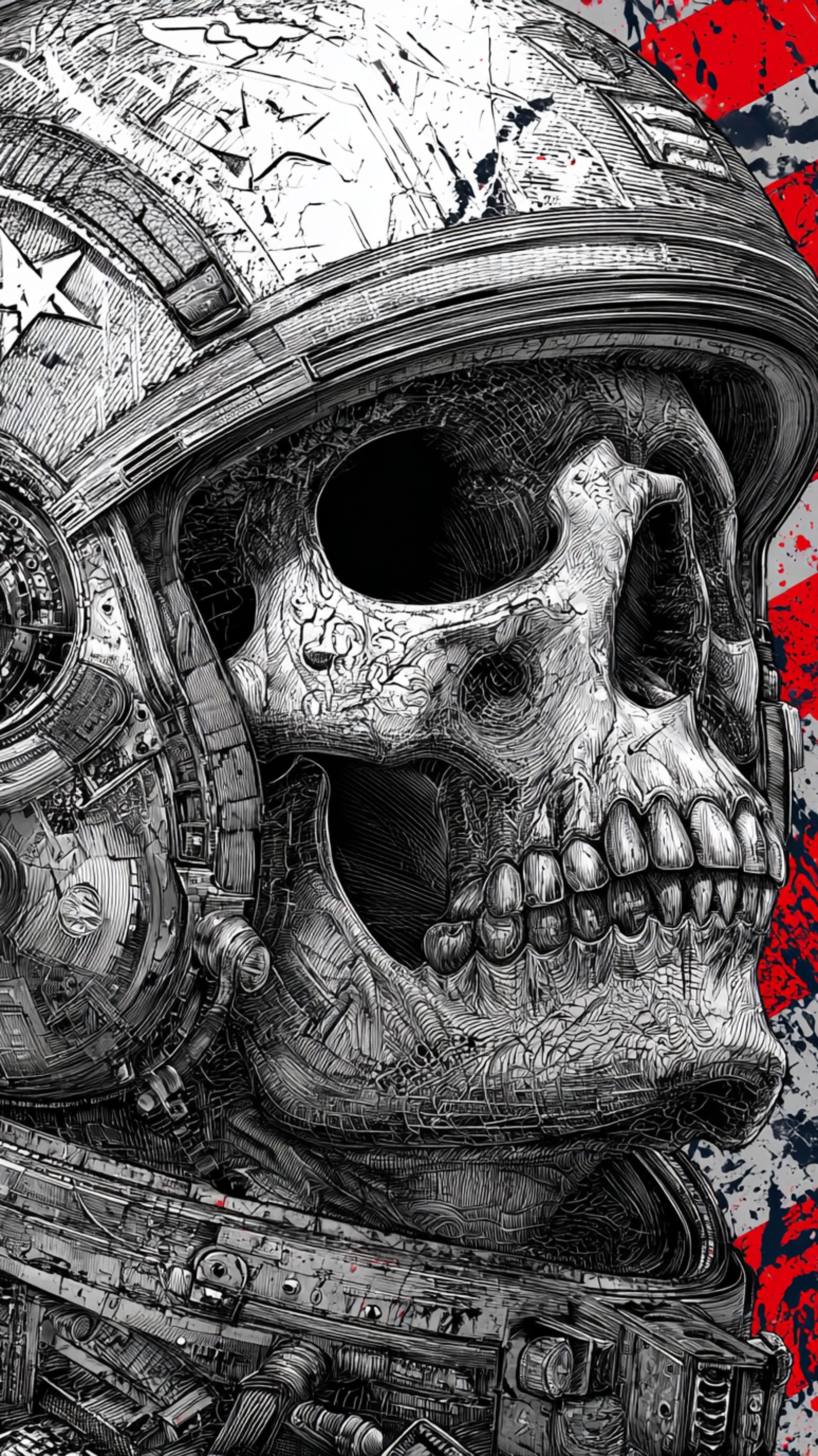 Digital wallpaper art - undead soldier 11