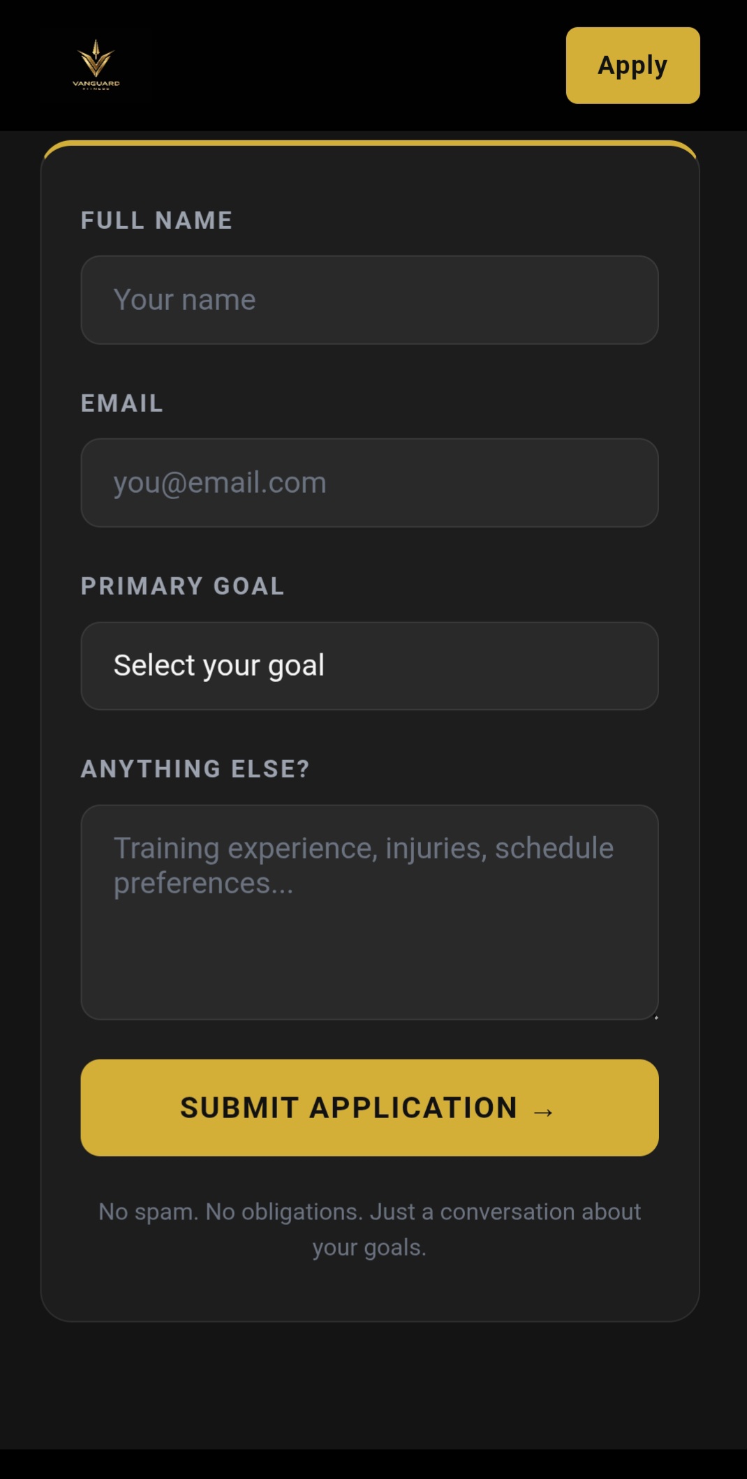 Vanguard Fitness screenshot 3 thumbnail
