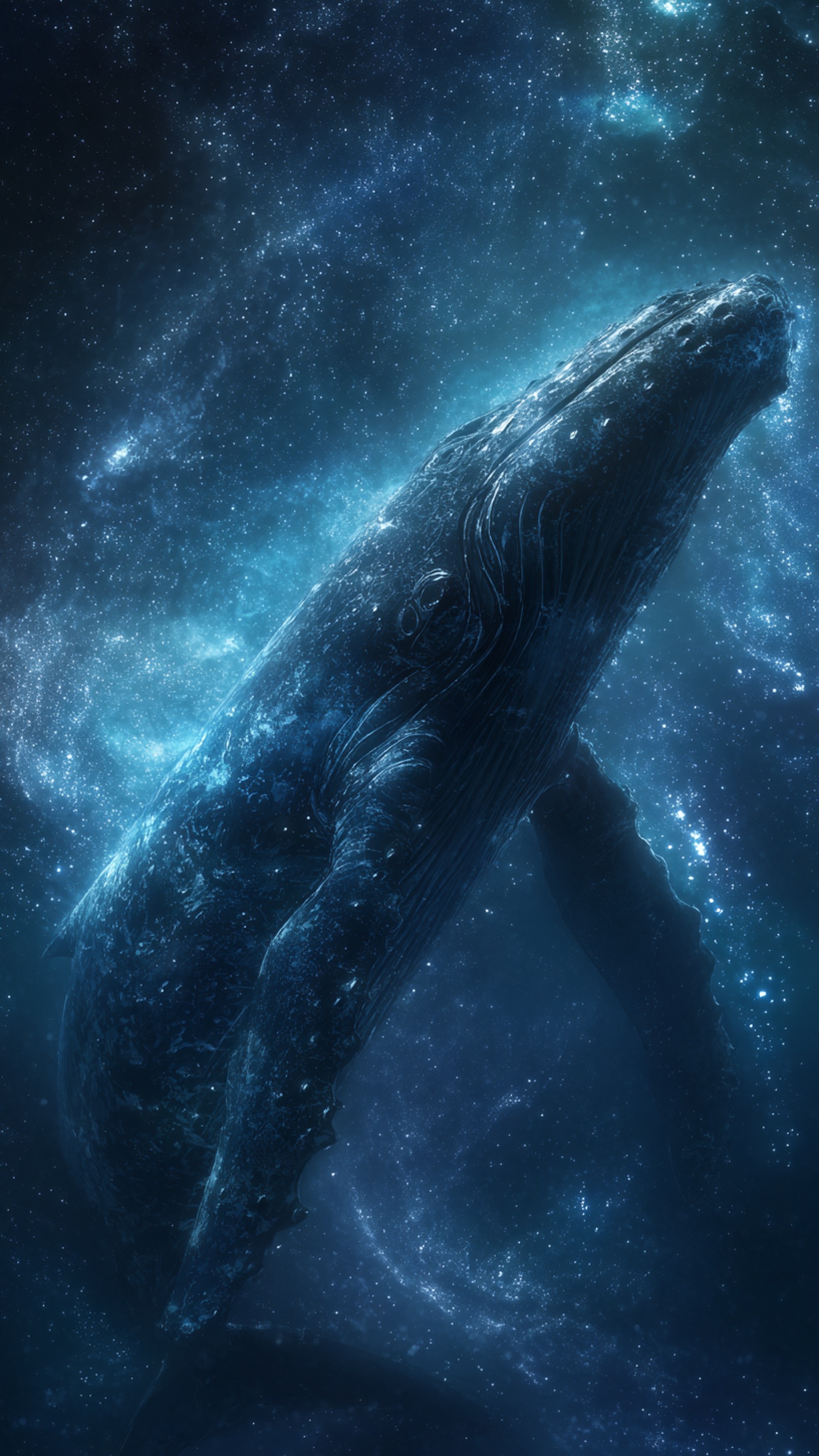 Digital wallpaper art - whale 1