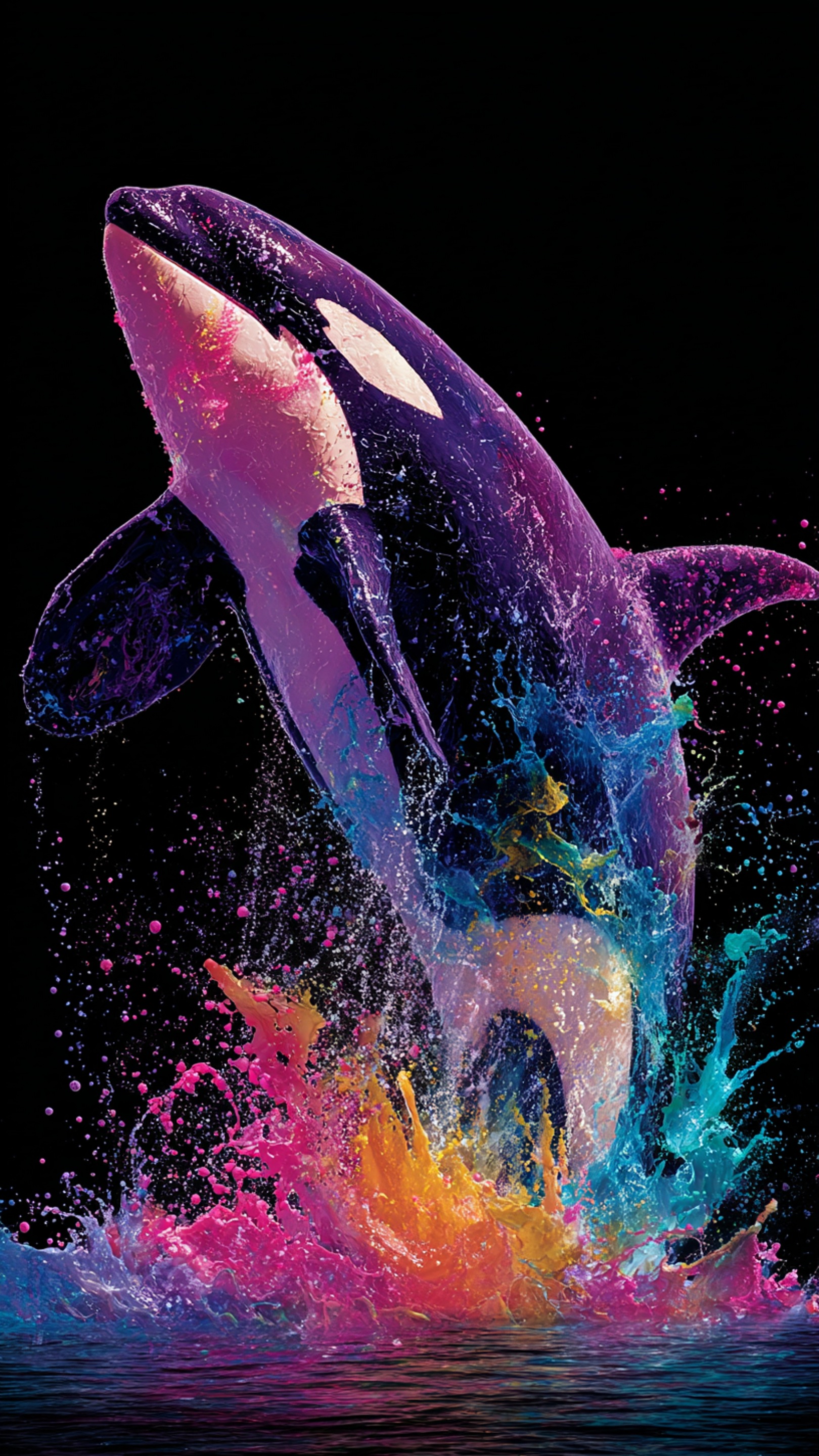 Digital wallpaper art - whale 2