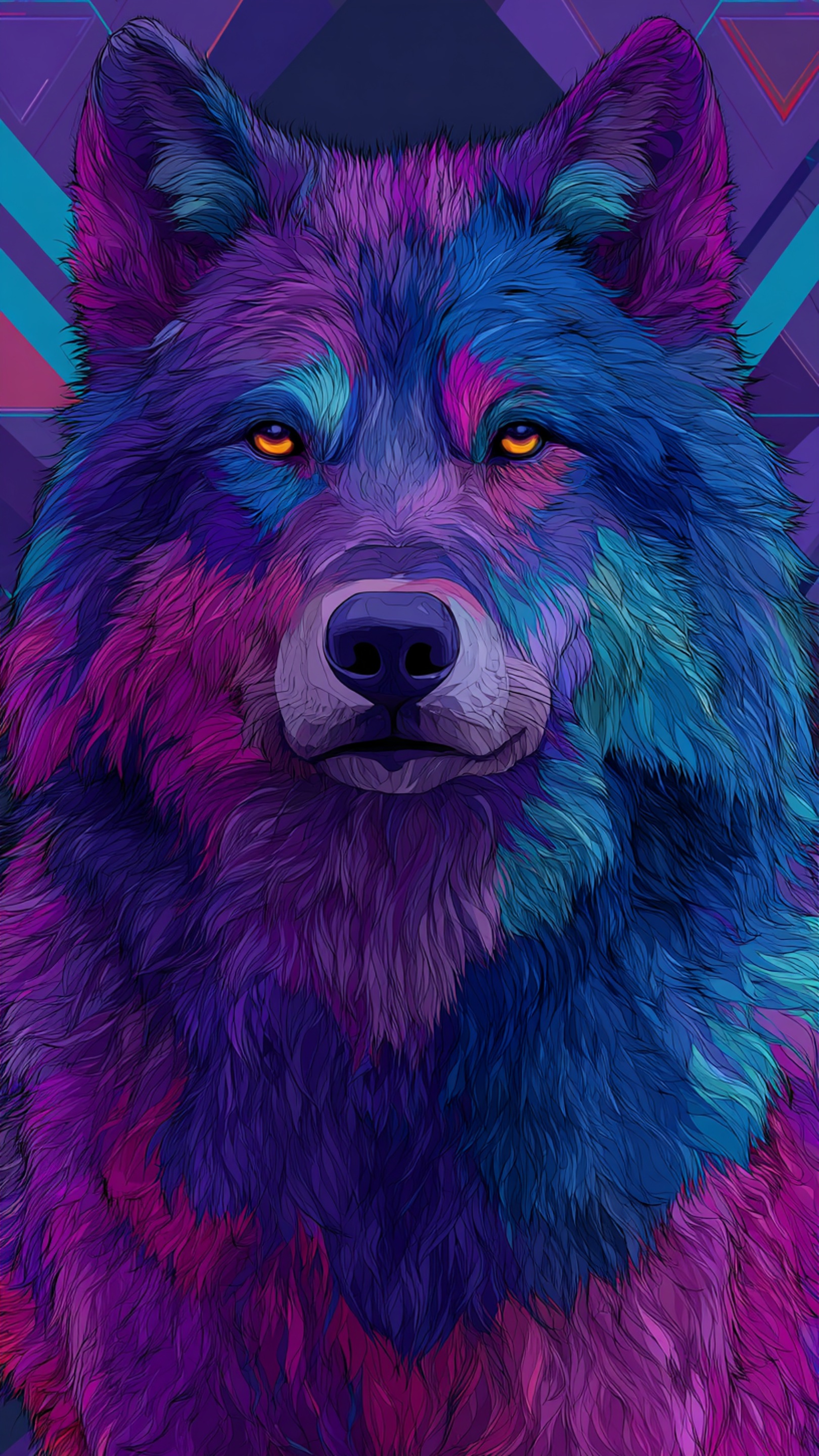 Digital wallpaper art - wolf 4