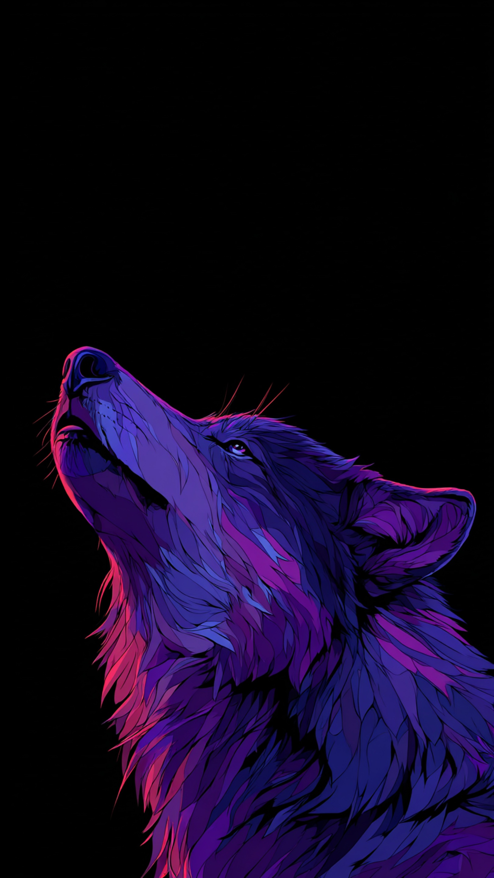 Digital wallpaper art - wolf 5