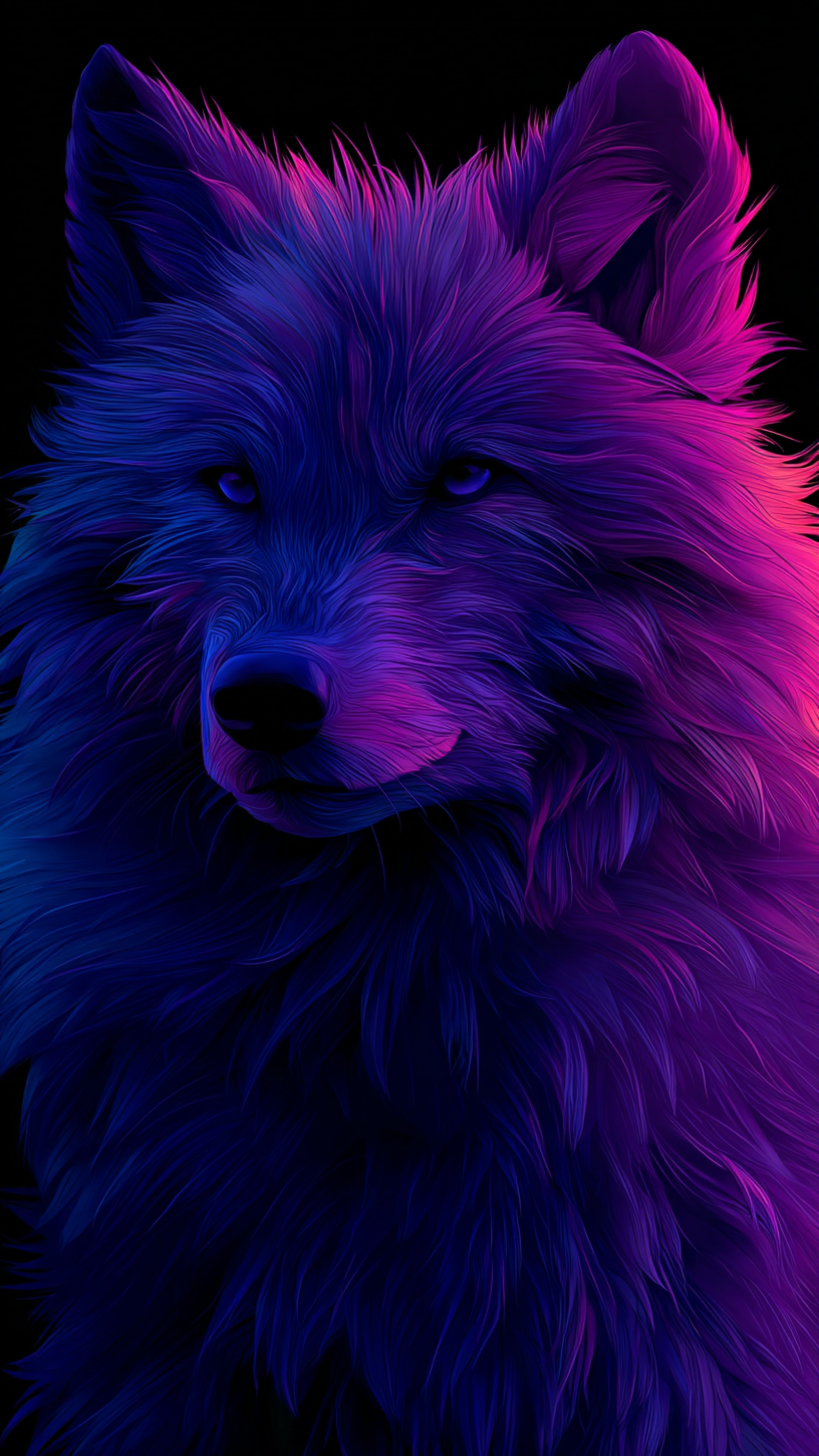 Digital wallpaper art - wolf 6
